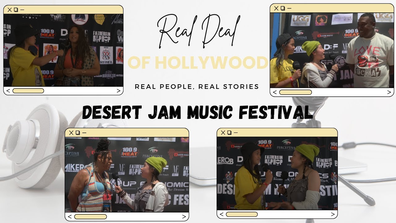 Real Deal of Hollywood reporting from the red carpet of the Desert Jam Music Festival 2022